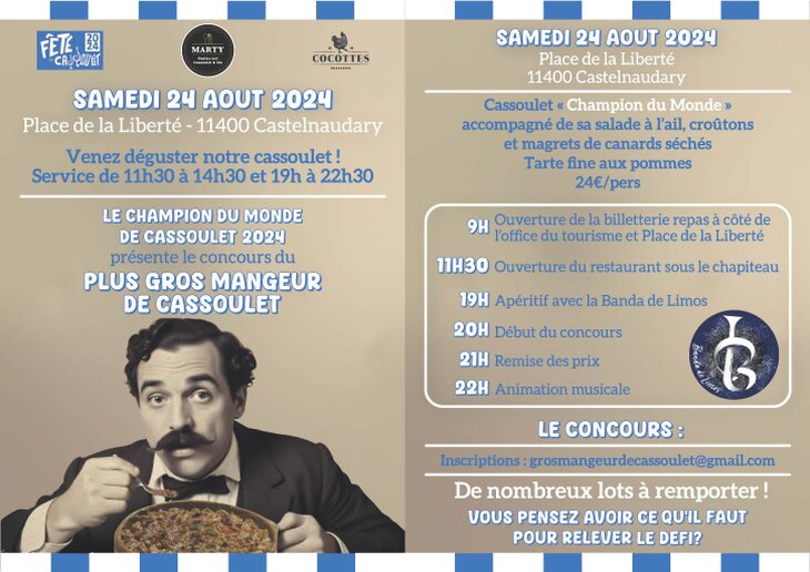Programme - FETE du CASSOULET de CASTELNAUDARY Sud Ouest France ...